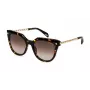 POLICE SPLN63-530779 Unisex saulesbrilles - Melns acetāta rāmis, pelēkas polikarbonāta lēcas, UV400