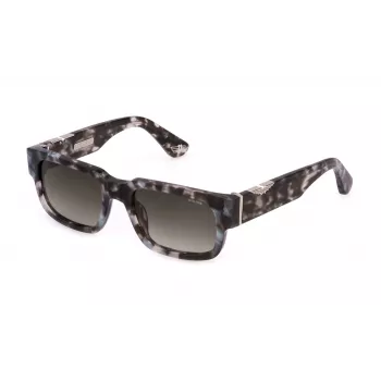 POLICE SPLP24-5407MR Vīriešu saulesbrilles - Melns rāmis, pelēki spoguļstikli 54mm