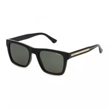 POLICE SPLP56-520Z42 Vīriešu kvadrātveida saulesbrilles Melnas/Pelēkas 52mm