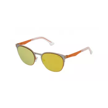 POLICE Unisex SPL341-S34G Saulesbrilles Havana 52/21/145 mm