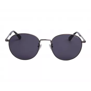 POLICE Unisex SPLD94M530613 Saulesbrilles - Spīdīgs melns rāmis, dūmu lēcas 53/19/140 mm