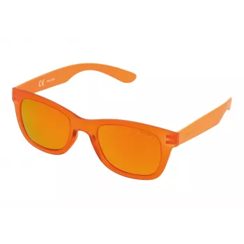 POLICE Unisex saulesbrilles S194450B55R Zils acetāta rāmis Pelēki gradienta lēcas 50/22/140 mm