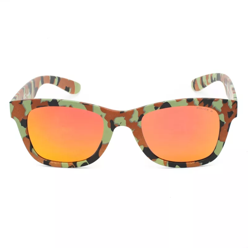 POLICE Unisex Saulesbrilles S194450GE8R Havana Acetāta Rāmis Brūnas Gradienta Lēcas 50mm