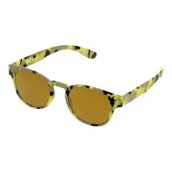 POLICE Unisex saulesbrilles S194549GE9G Havana Acetāta kvadrātveida rāmis Brūnas gradienta lēcas 49/21/140 mm
