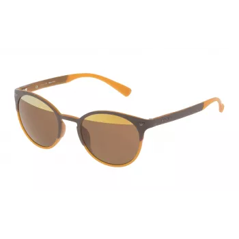 POLICE Unisex saulesbrilles SPL162V506L2H Havana Acetāta rāmis Brūnas gradienta lēcas 50mm