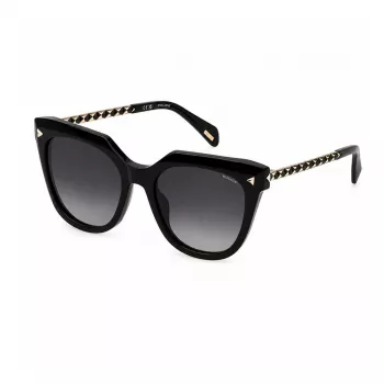 POLICE sieviešu SPLN63-530700 taisnstūra acetāta saulesbrilles, Havana/Brūns, 53mm