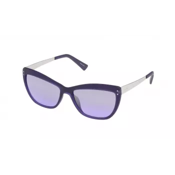 POLICE Sieviešu saulesbrilles S197156899X - UV400 aizsardzība, 56 mm lēca, pilna apmales acetāta rāmis