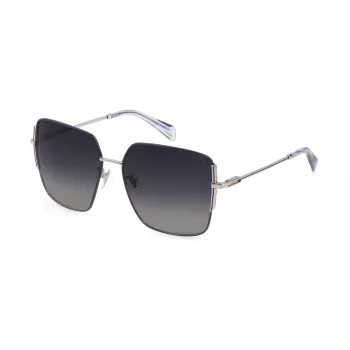 POLICE Sieviešu saulesbrilles SPLF34-570E59 Havana/Brūns Butterfly Cat-Eye 57mm