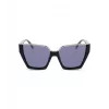 POLICE Sieviešu saulesbrilles SPLL33-570700 - Taisnstūra acetāta rāmis, pelēkas polikarbonāta lēcas, UV400 aizsardzība, 57 mm lēcu platums