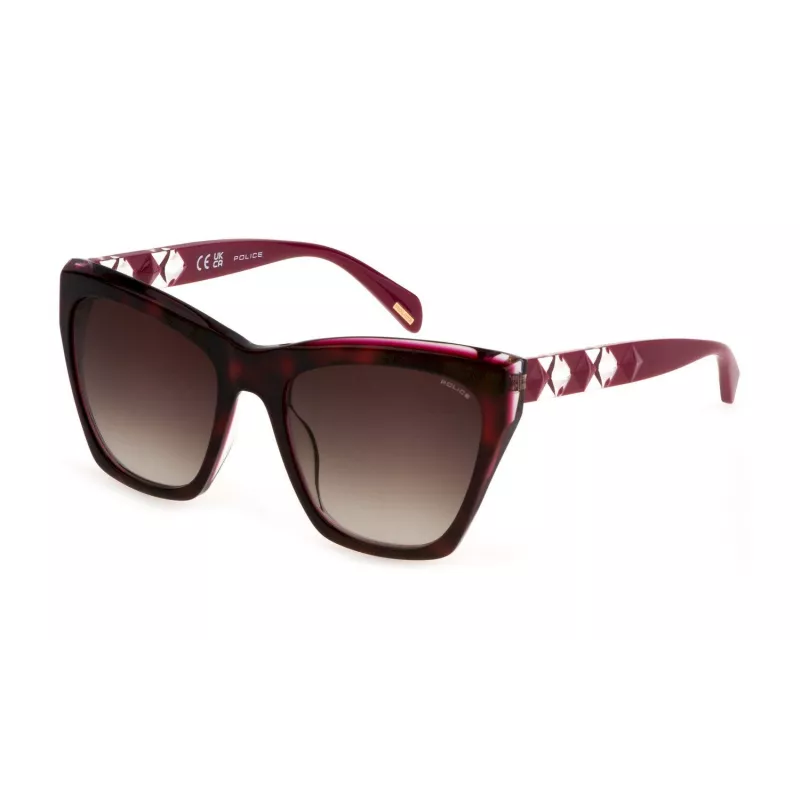 POLICE Sieviešu saulesbrilles SPLL36-540AHL Havana Brūna 54mm