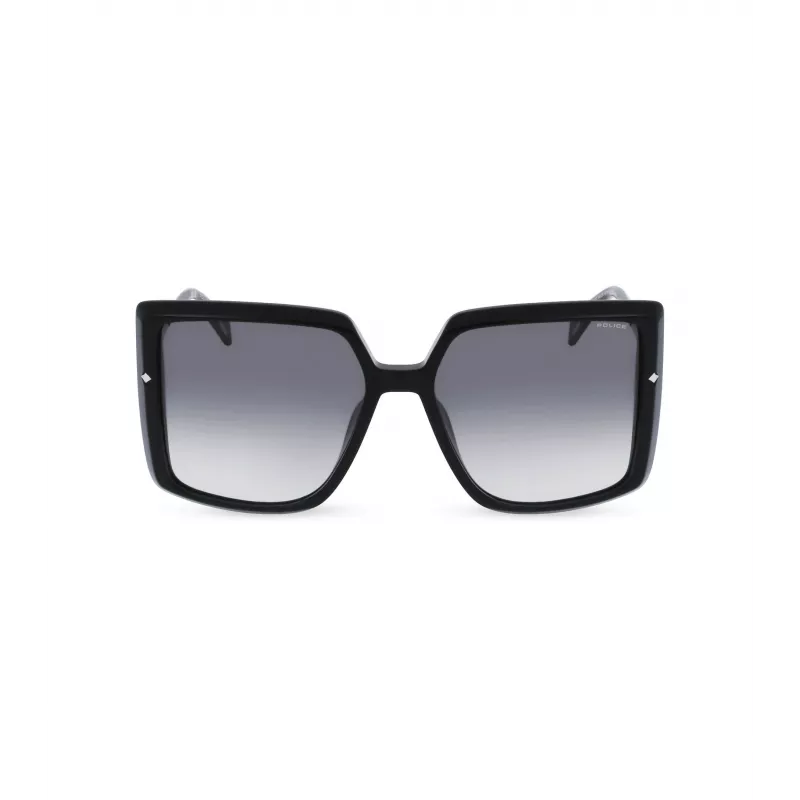 POLICE Sieviešu saulesbrilles SPLL96M560700 Kaķacs formas acetāta rāmis UV400 Pelēkas lēcas 56mm