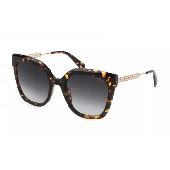 POLICE Sieviešu saulesbrilles SPLG19540909 - Acetāta rāmis UV400 aizsardzība 54 mm lēcas