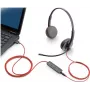Poly Blackwire C3220 USB-C austiņas - 3200 sērija - uz auss - vadu - USB-C - trokšņu izolējošas - melnas (209749-104)