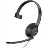Poly Blackwire C5210 USB-C - 5200 Series - Vadu viensauss austiņas ar mikrofona kātu, trokšņu slāpēšana, vadības pults uz kabeļa, melna