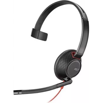 Poly Blackwire C5210 USB-C - 5200 Series - Vadu viensauss austiņas ar mikrofona kātu, trokšņu slāpēšana, vadības pults uz kabeļa, melna