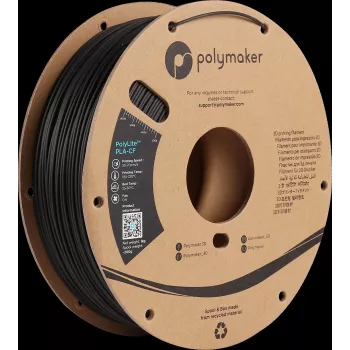 Polymaker PA10001 PLA Filaments 1,75 mm 1 kg Melns