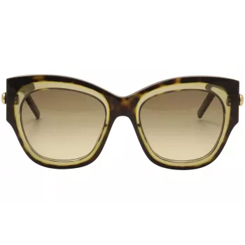 POMELLATO Sieviešu saulesbrilles PM0008S-001 - Melns acetāta rāmis, pelēkas lēcas, 52mm