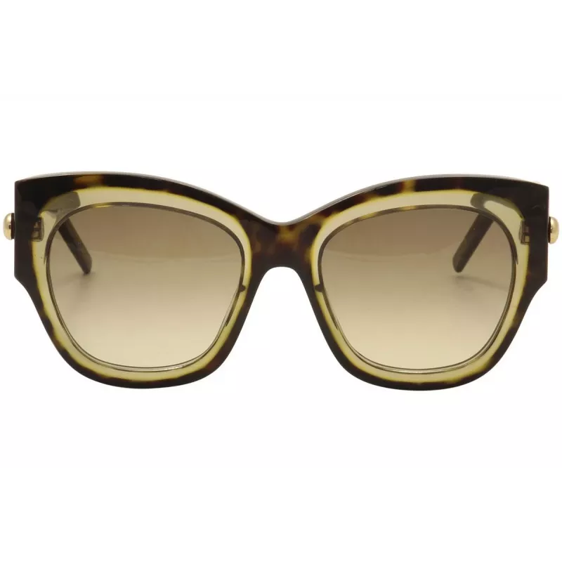 POMELLATO Sieviešu saulesbrilles PM0008S-001 - Melns acetāta rāmis, pelēkas lēcas, 52mm