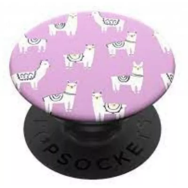 Popsockets PopGrip Lotsa Llama Phone Grip & Stand - Black