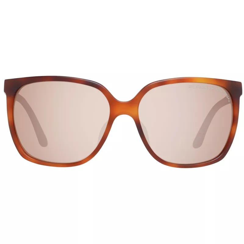 Porsche Design P8589-60E Sieviešu saulesbrilles - Gunmetal Grey, kvadrātveida rāmis, UV400 aizsardzība
