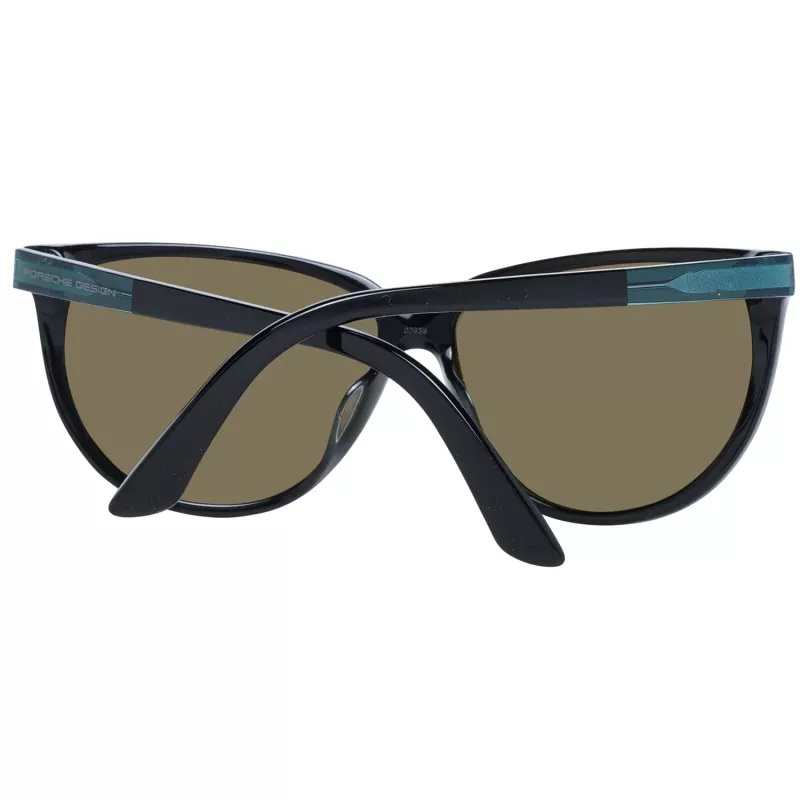 PORSCHE DESIGN Sieviešu saulesbrilles P8588-61A - Melns rāmis, pelēkas lēcas, 61/13/135 mm