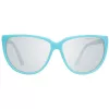 PORSCHE DESIGN Sieviešu saulesbrilles P8588-61B Taisnstūra metāla rāmis Sudrabs/Pallādijs Pelēkas lēcas 61/13/135 mm