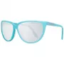 PORSCHE DESIGN Sieviešu saulesbrilles P8588-61B Taisnstūra metāla rāmis Sudrabs/Pallādijs Pelēkas lēcas 61/13/135 mm