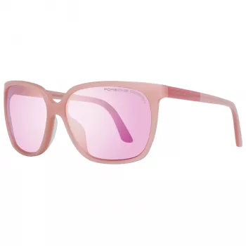 PORSCHE DESIGN Sieviešu saulesbrilles P8589-60D Zelts Metāla rāmis Pelēks Gradienta lēcas 60/15/135 mm