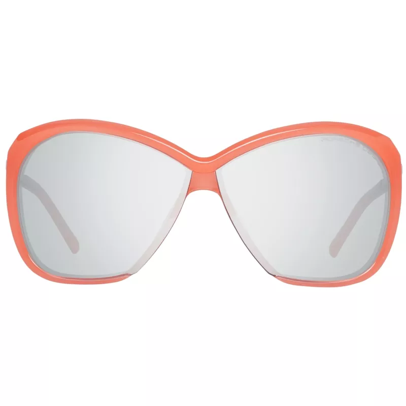 PORSCHE DESIGN Sieviešu saulesbrilles P8603-66A Titāns Zelts Pilots Aviators Pelēks Gradients UV400