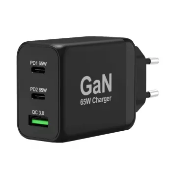 Port Connect 65W Type-C GaN universālais lādētājs
