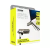 Port Connect Nano Slot drošības kombinācijas kabelis - 1,8 m pīts tērauds Kensington Lock