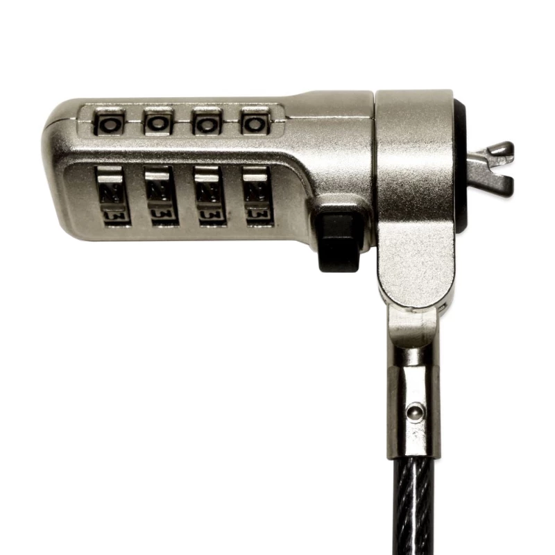 Port Connect Nano Slot drošības kombinācijas kabelis - 1,8 m pīts tērauds Kensington Lock