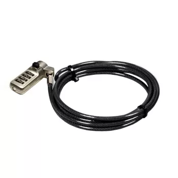 Port Connect Nano Slot drošības kombinācijas kabelis - 1,8 m pīts tērauds Kensington Lock