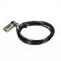Port Connect Nano Slot drošības kombinācijas kabelis - 1,8 m pīts tērauds Kensington Lock
