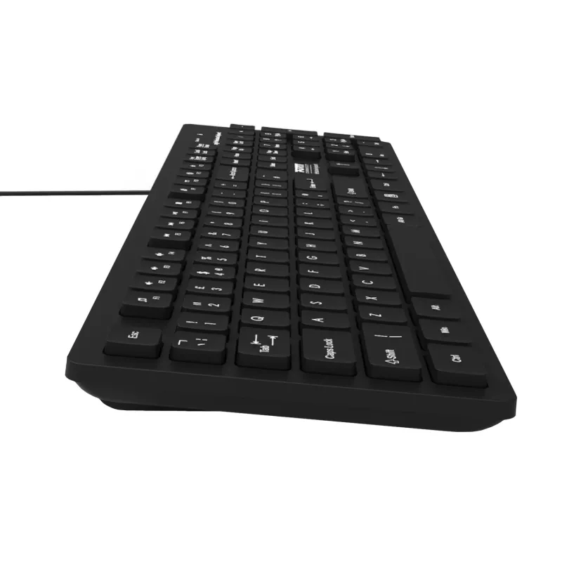 Port Connect Tough Office USB tastatūra - melna