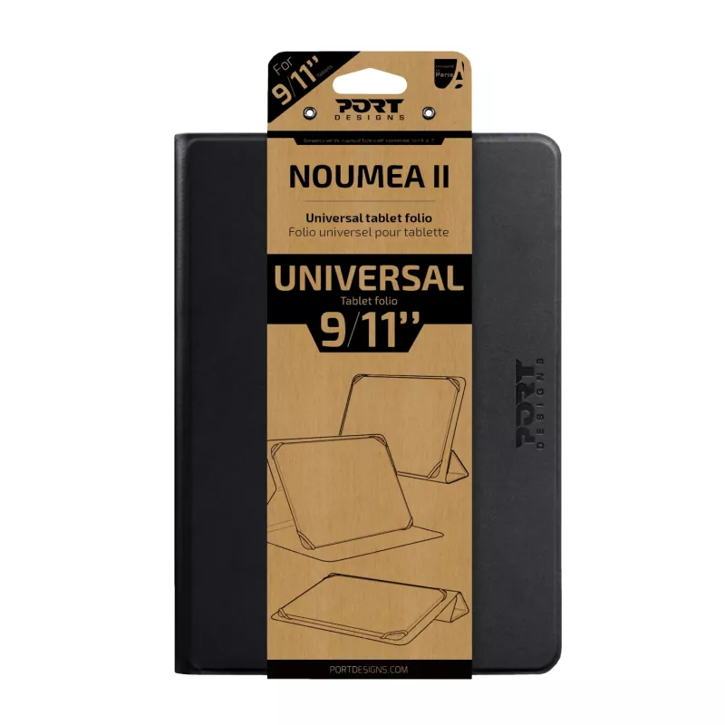 Port Designs Noumea II Universal 9/11 planšetdatora vāciņš – melns