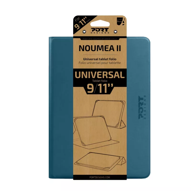 Port Designs Noumea II universāls planšetdatora folio maciņš 9-11 collu planšetdatoriem - zils (201328)