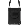 Port Designs Pro Shock 360 izturīgs aizsargmaciņš ar 360° rotāciju Samsung Galaxy Tab A9+ - Melns
