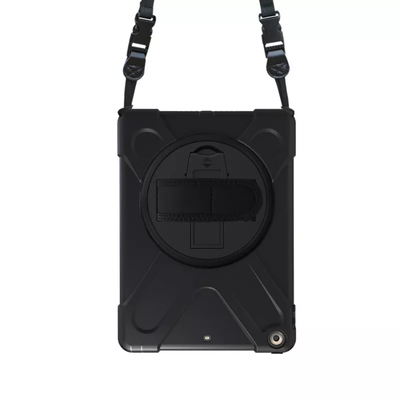 Port Designs Pro Shock 360 izturīgs aizsargmaciņš ar 360° rotāciju Samsung Galaxy Tab A9+ - Melns