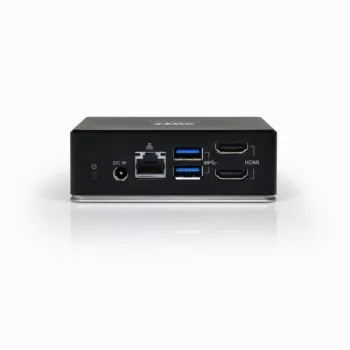 PORT USB-C 11-in-1 Multiport Hub Docking Station - 2x HDMI 4K, 3x USB-A, USB-C PD 100W, RJ45 Gigabit Ethernet, Audio Jack - Melns