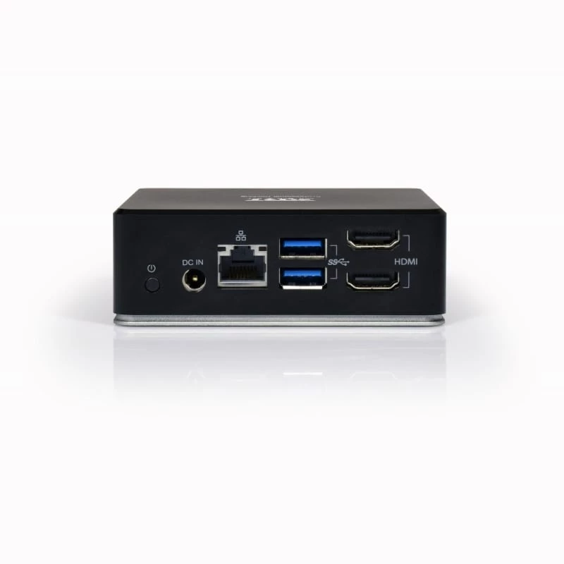 PORT USB-C 11-in-1 Multiport Hub Docking Station - 2x HDMI 4K, 3x USB-A, USB-C PD 100W, RJ45 Gigabit Ethernet, Audio Jack - Melns