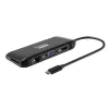 PORT USB-C Docking Station 11-in-1 Hub ar 4K HDMI, VGA, Gigabit Ethernet, 100W PD, USB 3.1, SD/MicroSD, Audio - Melns