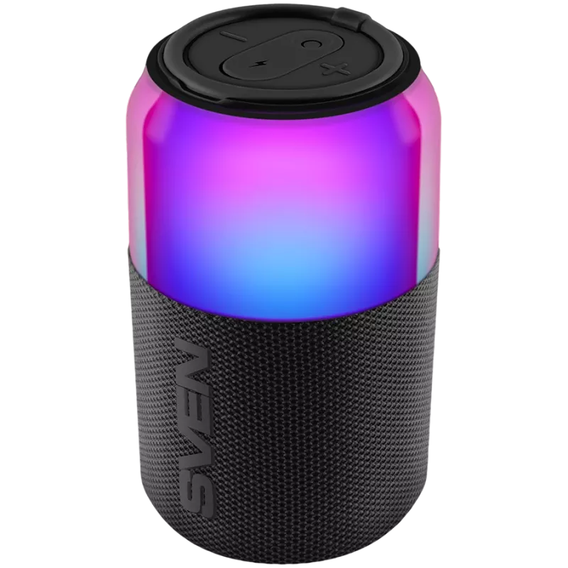 Portatīvais skaļrunis SVEN PS-130, sarkans, 10W RMS, TWS, Bluetooth, USB, litija baterija