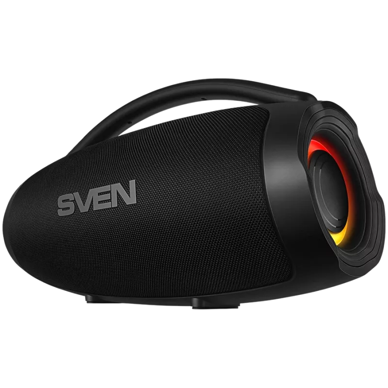 Pārnēsājams skaļrunis SVEN PS-375, melns, jauda 30+2x15W (RMS), TWS, Bluetooth, USB, litija baterija