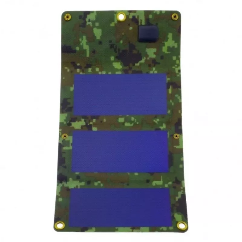 PowerNeed S3W1C 3W Monocrystalline Solar Panel with USB-A Output, Black