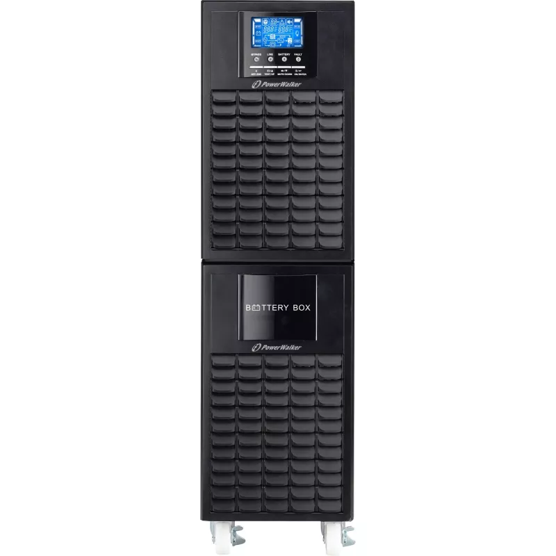 PowerWalker On-Line 10000VA UPS CG - Torņa dubultās pārveidošanas UPS, 10kVA/10kW, ārējās baterijas, vadu pieslēgums