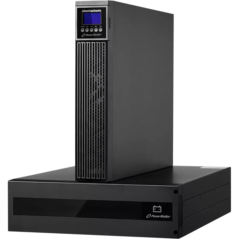 PowerWalker VFI 10000 RTG PF1 Online UPS 10000VA/10000W 5U Rack/Tower LCD ar akumulatora bloku