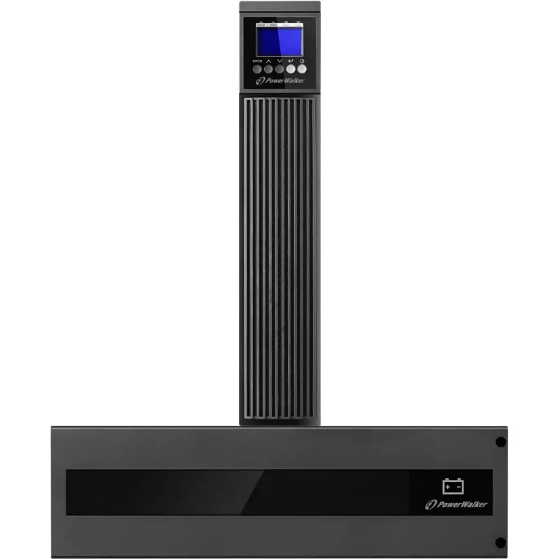 PowerWalker VFI 10000 RTG PF1 Online UPS 10000VA/10000W 5U Rack/Tower LCD ar akumulatora bloku