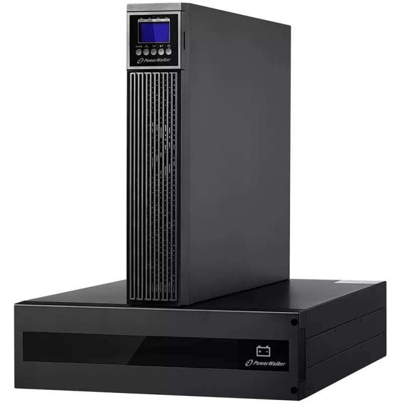 PowerWalker VFI 10000 RTG PF1 Online UPS 10000VA/10000W 5U Rack/Tower LCD ar akumulatora bloku