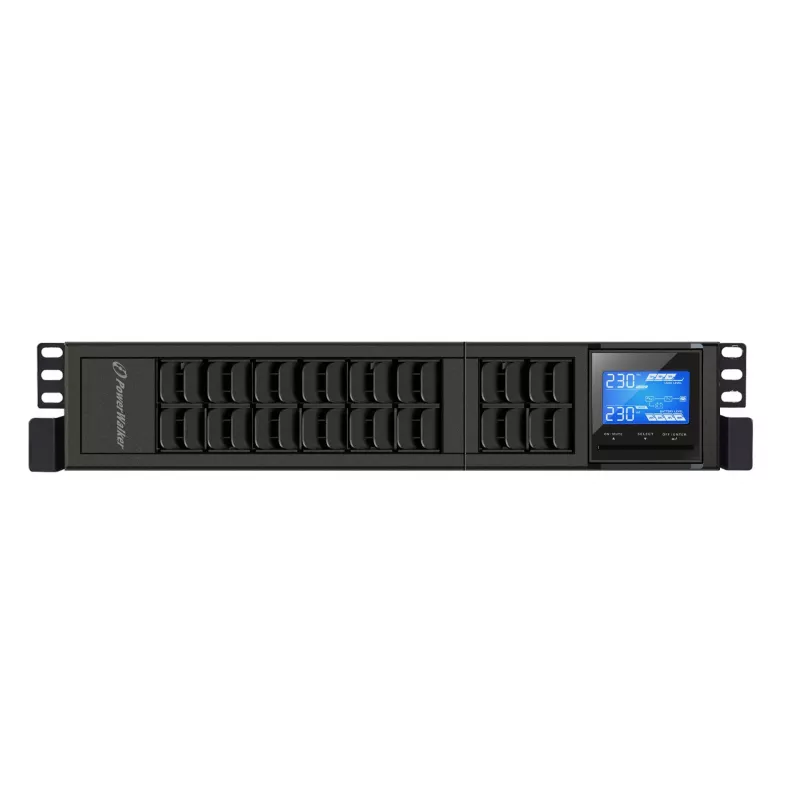 PowerWalker VFI 2000 CRS Nepārtrauktās barošanas avots (UPS) ar dubulto pārveidi (Online), 2 kVA / 1600 W, 4 AC kontaktligzdas, torņa tipa